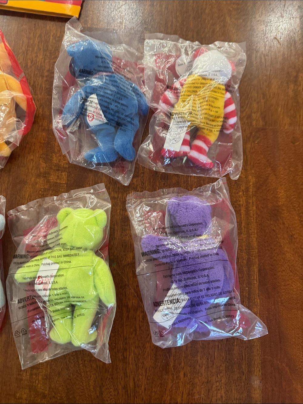 2004 New Full Set McDonalds Teenie Beanie collab with original Happy Meal Box - Picture 12 of 14